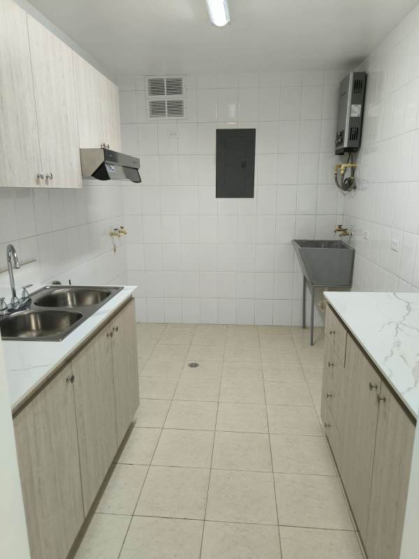 Modern minimalist kitchen marble countertop stainless sink utility sink PH Majestic Gardens Edison Park