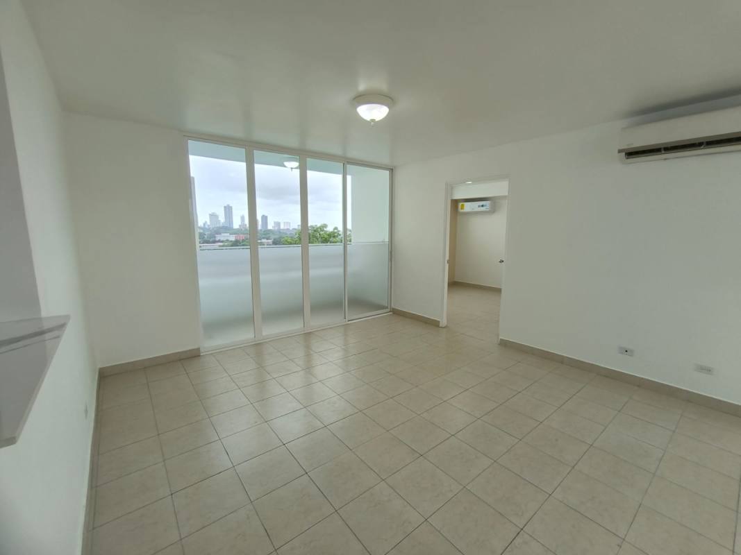 Spacious living room with large windows, ceramic tile floor, AC, balcony in PH Majestic Gardens, Edison Park