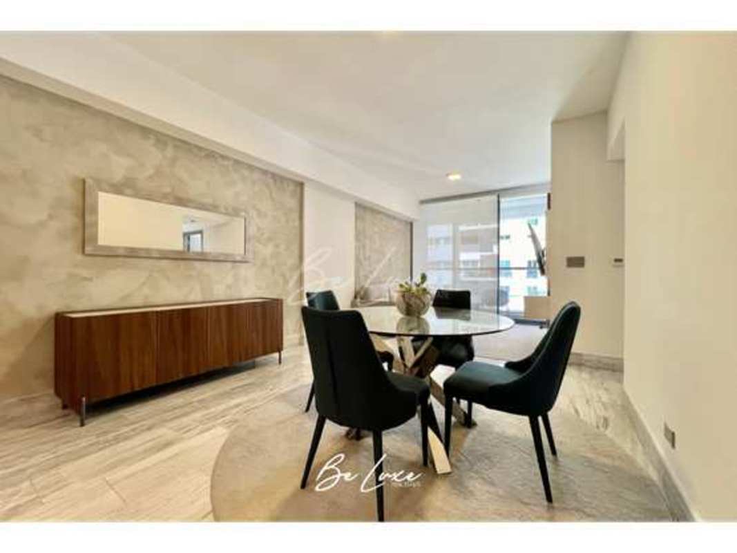 Spacious master bedroom with panoramic windows and skyline views PH Nuovo by Armani Panama