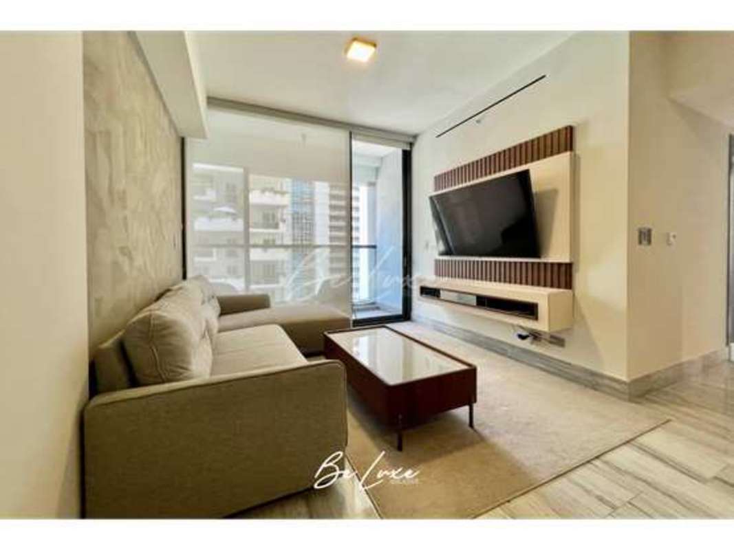 Bright second bedroom with skyline view, built-in closet PH Nuovo by Armani Panama