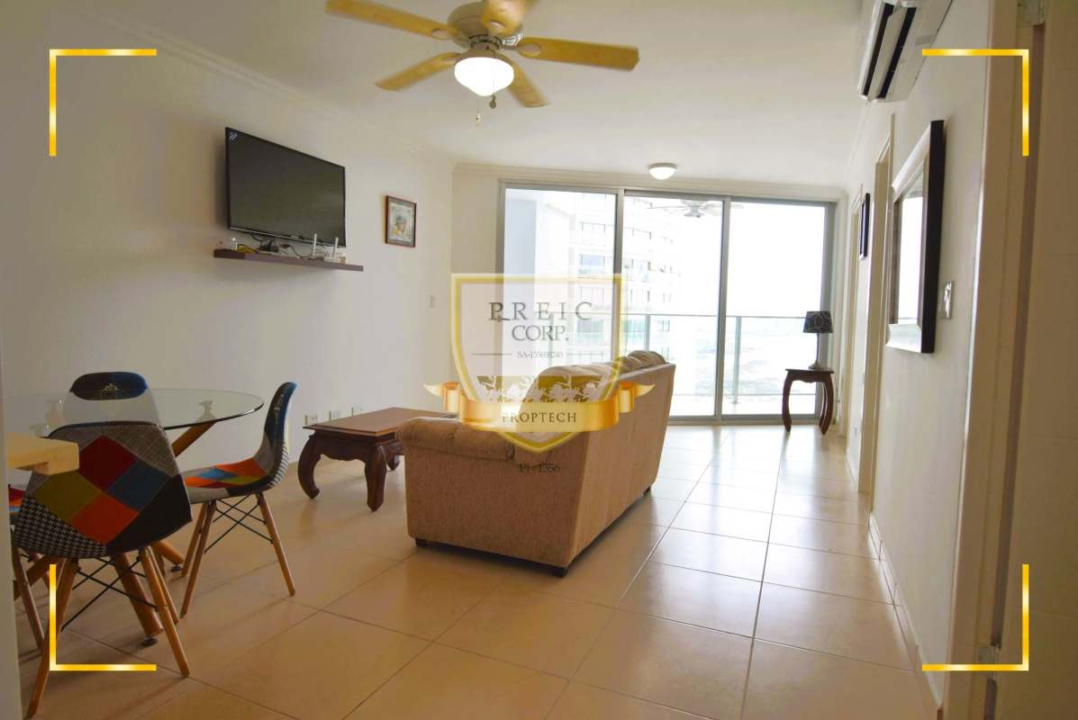 Elegant lobby with concierge in luxury tower Oasis on the Bay Punta Pacifica Panama