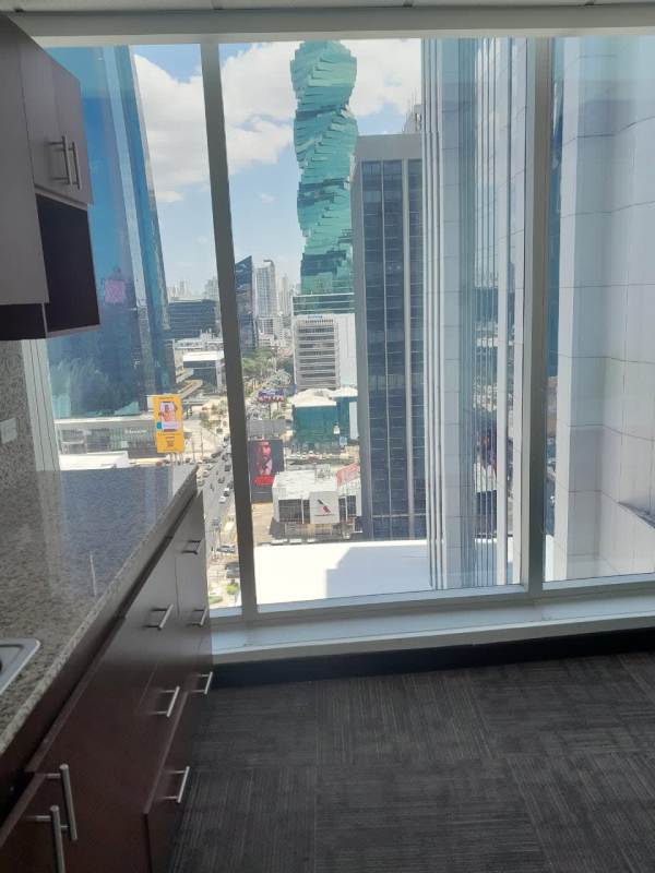 Meeting room with glass partitions and skyline views at PH BICSA Panama City