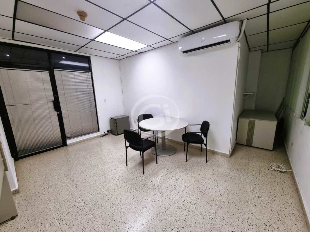 Private office area with desk, chairs, split AC at PH BICSA Tower Avenida Balboa Panama
