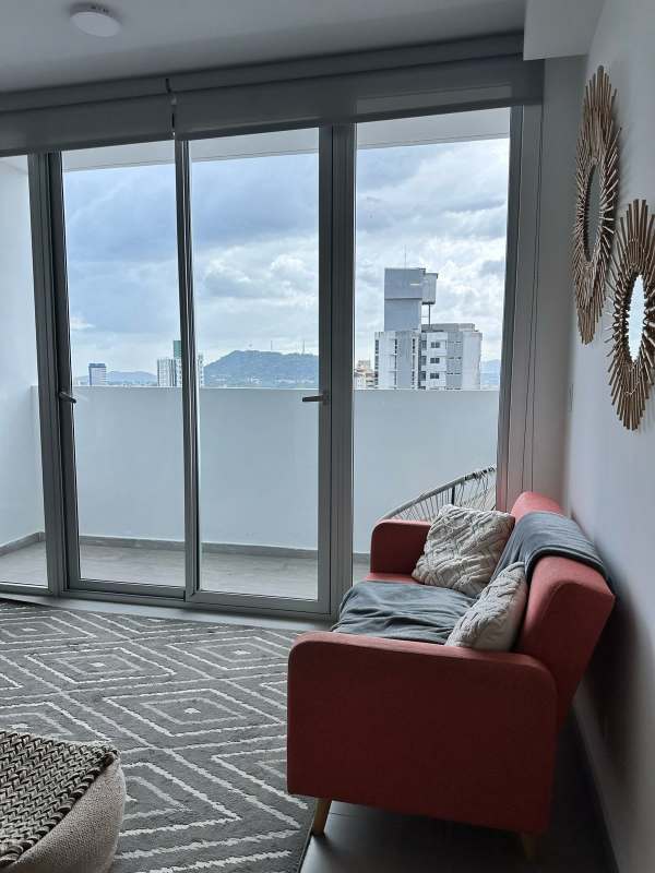 Kitchen with granite countertops, stainless appliances in PH Vista Hermosa Bella Vista Panama City