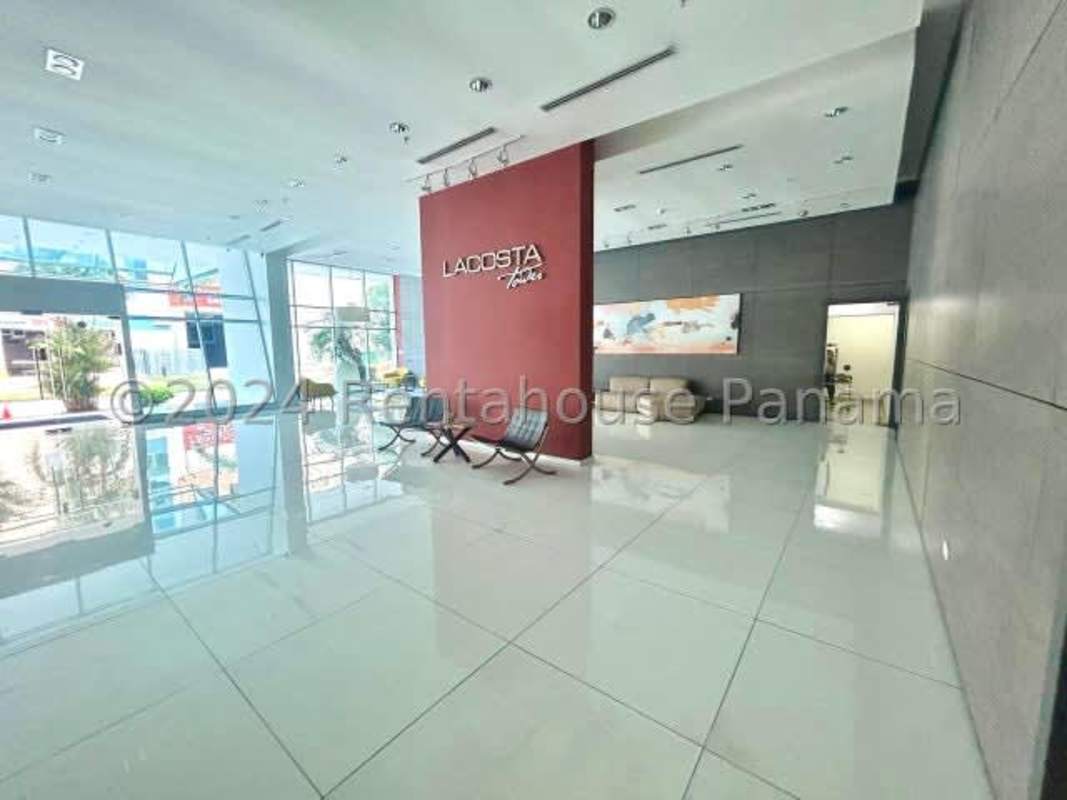 Sunny open-plan living dining room in PH LaCosta Tower with panoramic views Costa del Este Panama City