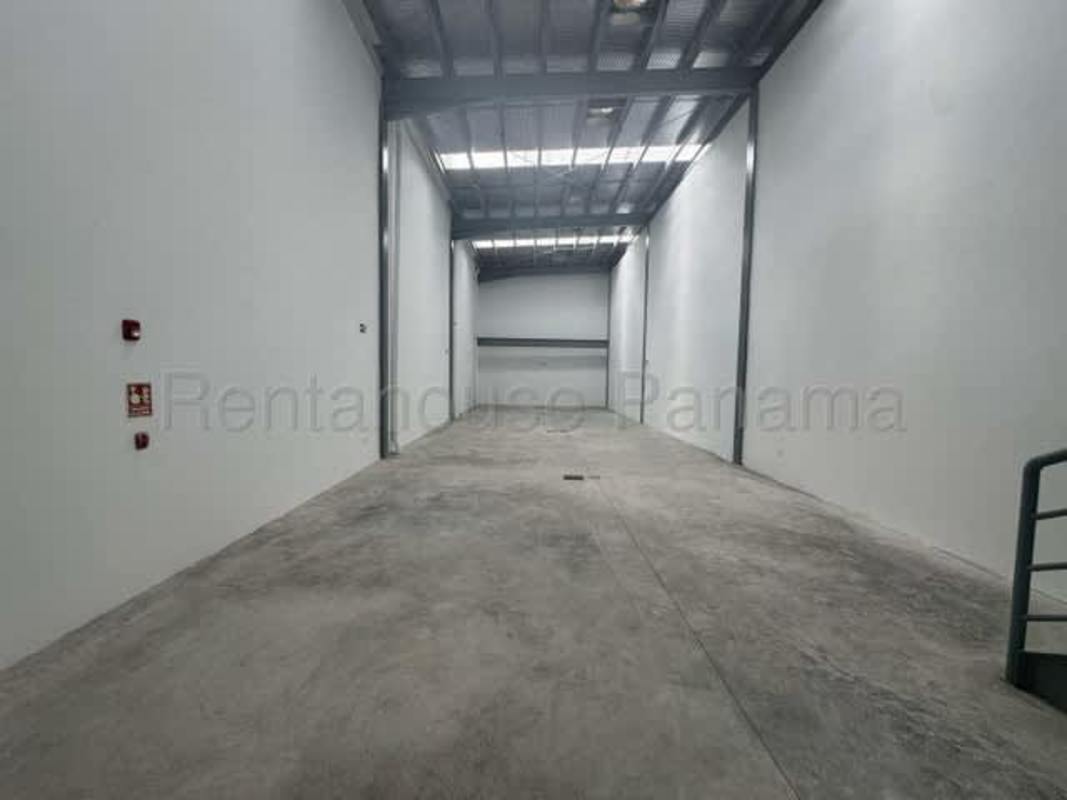 Metal stairs inside commercial warehouse Parque Lefevre Panama City