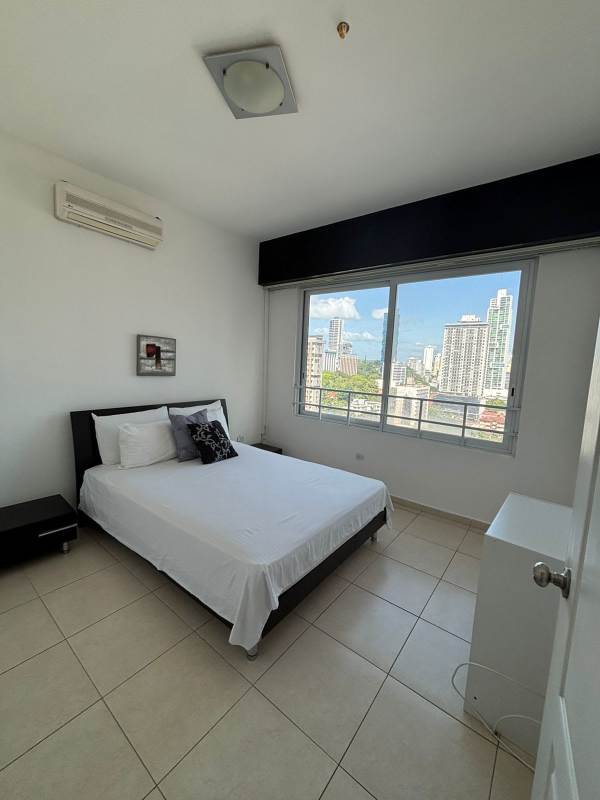 Equipped kitchen with granite countertop and appliances in PH Vista del Mar Avenida Balboa Panama City