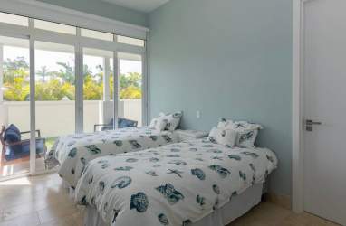 Luxury beachfront master bedroom with terrace access Buenaventura Panama