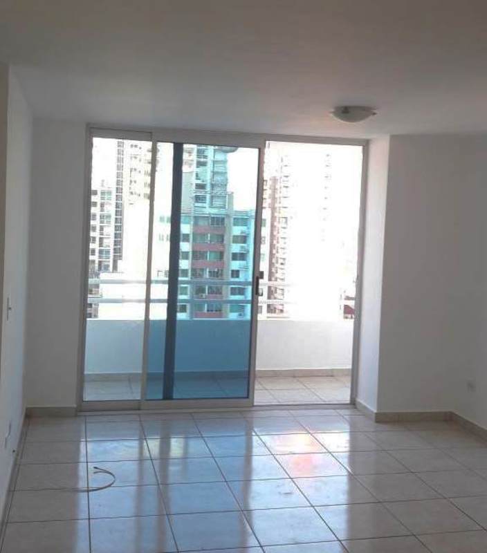 Contemporary compact kitchen with granite countertops and wood cabinets in PH Sunshine by The Park Carrasquilla Panama