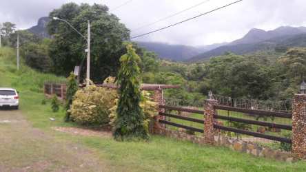 Rustic fence and secure entrance to 4,200m2 mountain estate in Chame Panama