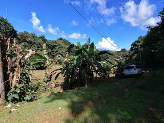 Aerial image of rural mountain terrain with vegetation and roads in Bejuco Chame Panama