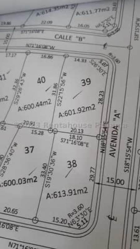 Manicured gardens with tropical plants inside Villas del Llano Las Lajas Panama