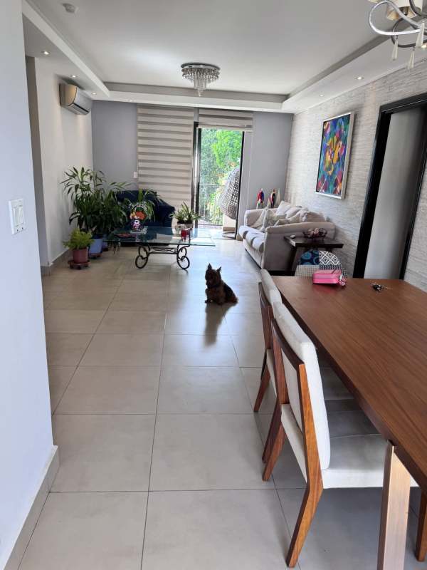 Large covered balcony overlooking greenery Albrook Tower Panama
