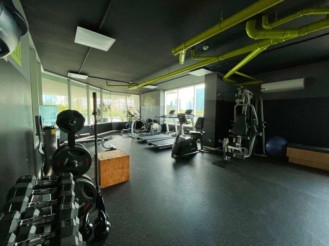 Bright living dining space with terrace access in PH Costa del Este Panama