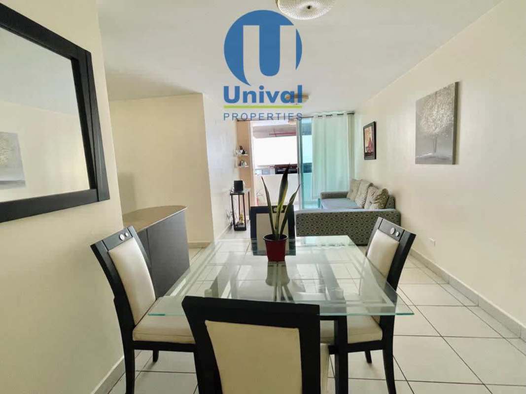 Bedroom furnished with bed closet AC tile floor in Condado del Rey apartment rental