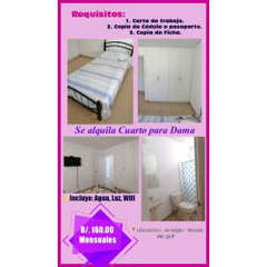Room for Rent for Rental in Juan Demóstenes Arosemena - 1 bedroom