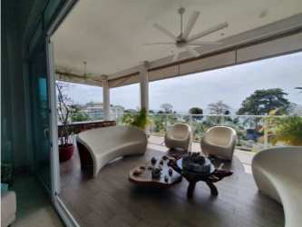 Bright kitchen with granite counters stainless appliances Bijao Beach Residences Panama