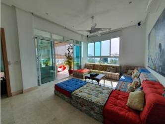 Living dining open concept area with panoramic ocean view Bijao Residences