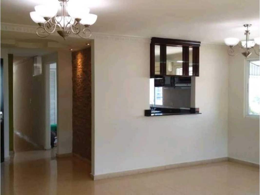 Spacious living area green pillar tile floors balcony access PH Hato Pintado