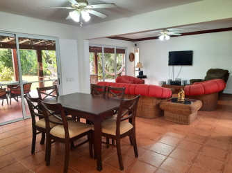 Modern kitchen with granite countertops Villa at Villas del Decameron Resort Panama