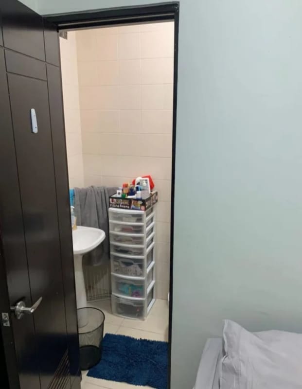 Master bedroom in PH Rivage Tower with panoramic views of ocean and skyline