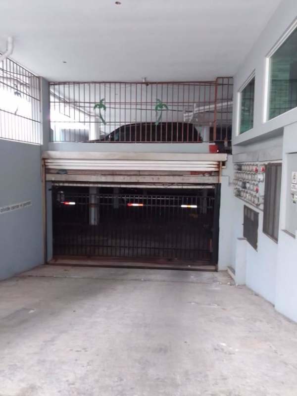 Indoor parking garage with security gate at PH Marina Plaza Bella Vista Panama City