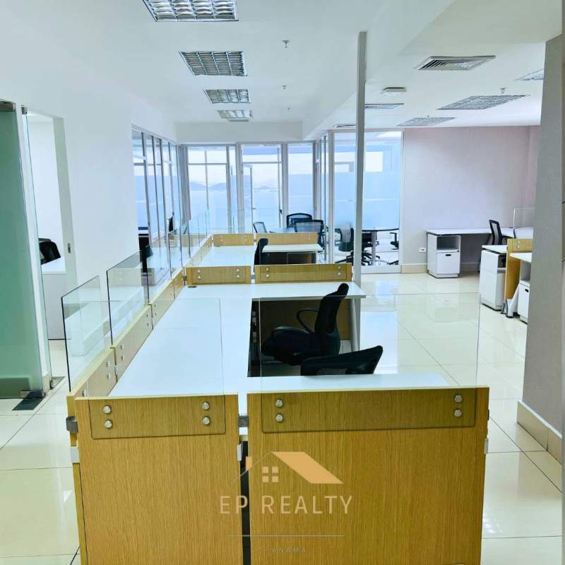 Conference room with panoramic windows and ocean view PH BICSA Tower Ave Balboa