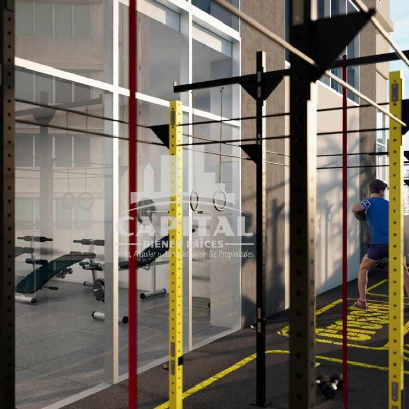 Crossfit and outdoor gym with training equipment at PH The Balcony Panama City