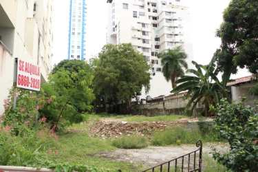 Vacant land with surrounding tall buildings and natural vegetation in Coronado Chame Panama