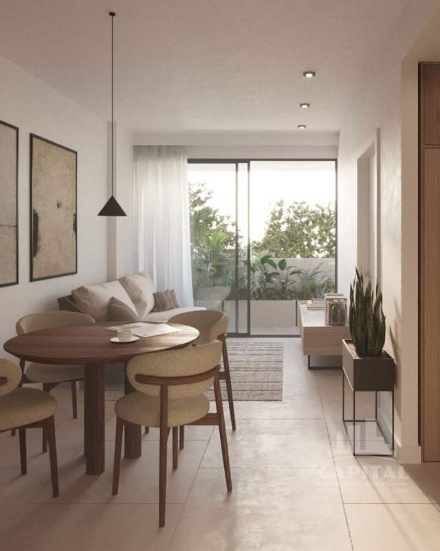 Modern open living-dining with terrace access new condos PH Terrano El Cangrejo
