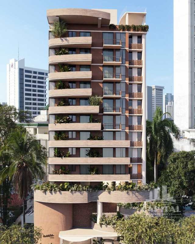 Residences with integrated greenery curved balconies PH Terrano Panama City