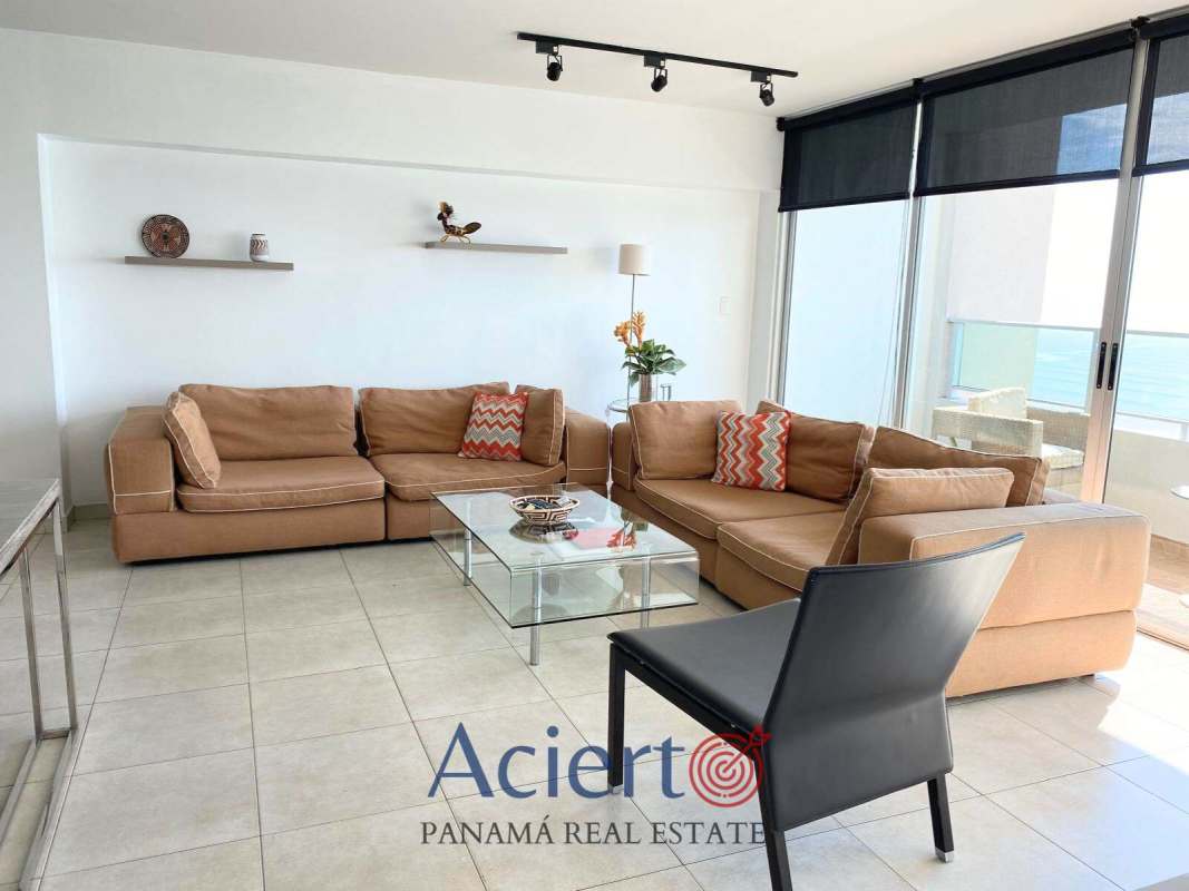 Furnished master bedroom with ocean view balcony in PH San Francisco Bay