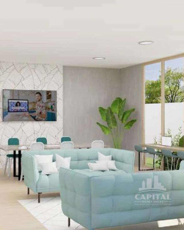 Open-plan living dining with sectional sofa and city views in Panama