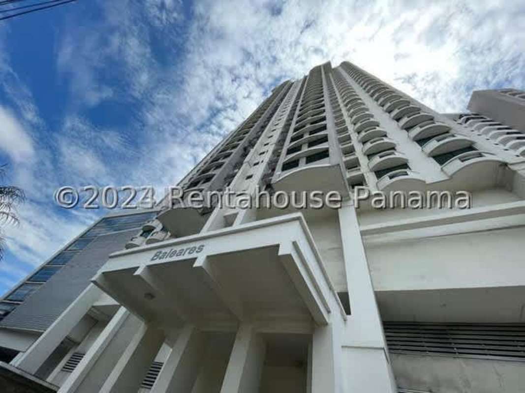 Modern high-rise tower PH Baleares at San Francisco Panama oceanfront