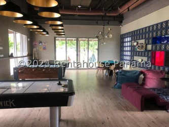 Mid-rise residential towers with balconies in a landscaped setting Panama Pacifico