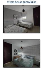 Bedroom interior with beds, wardrobes, neutral decor at Playa Blanca Resort Coral Reef Tower Panama