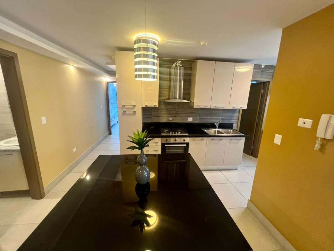 Contemporary bathroom with walk-in shower in PH Terrace Tower Obarrio Panama City