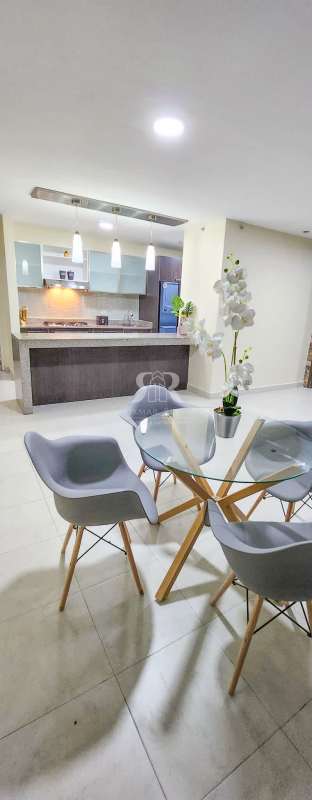 Open kitchen with granite countertops and stainless appliances in PH Miro El Cangrejo