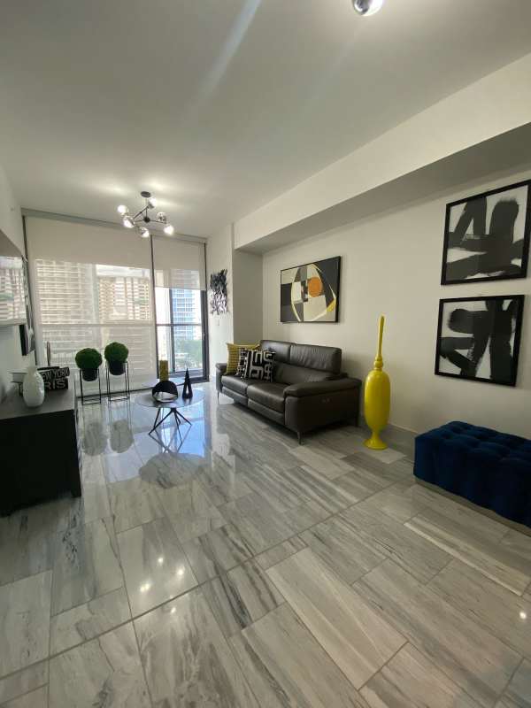 Rooftop infinity pool with panoramic ocean city skyline at PH Nuovo by Armani Bella Vista Panama