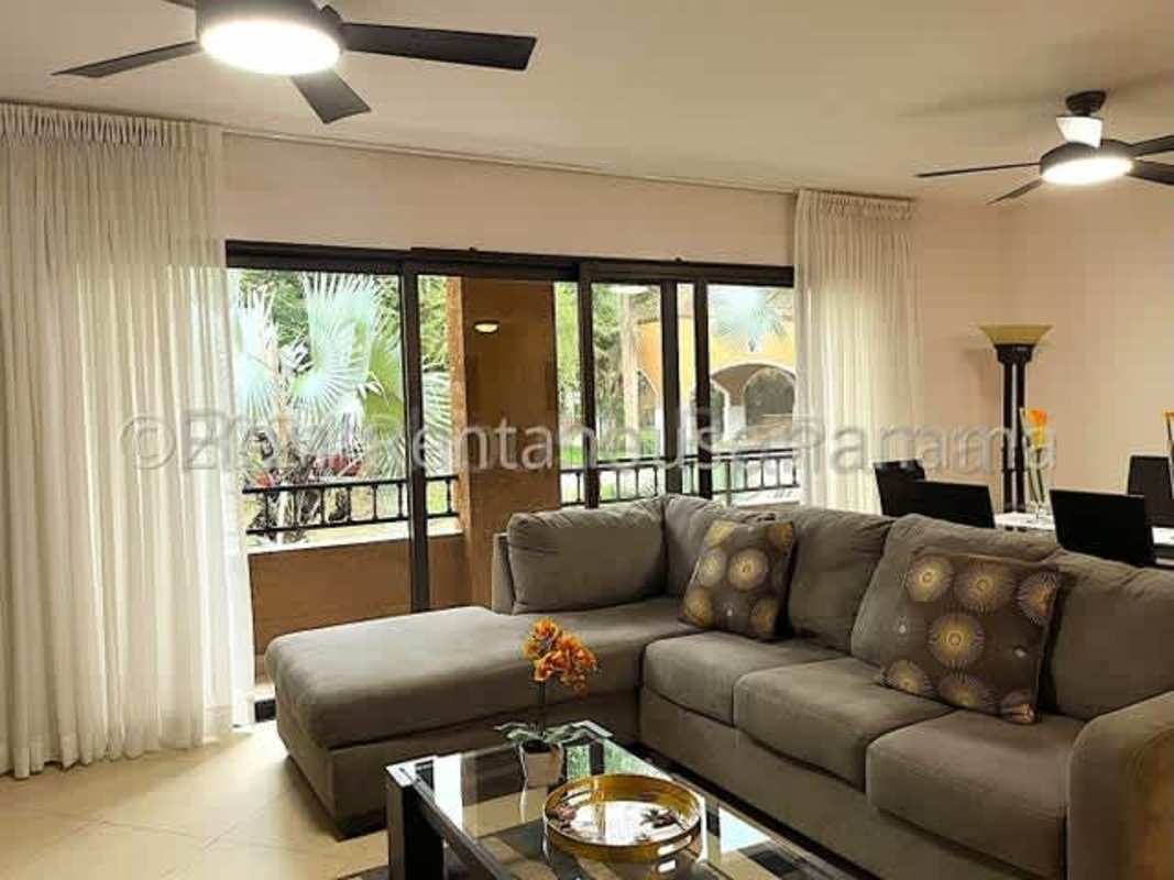 Large furnished master bedroom with ensuite bath Embassy Club rental Panama City