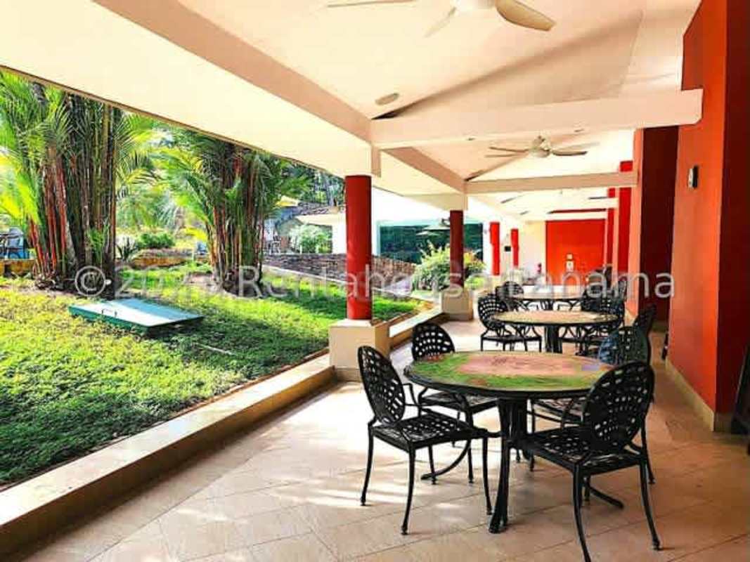 Outdoor leisure swimming pool with sun deck at Embassy Club Clayton Panama