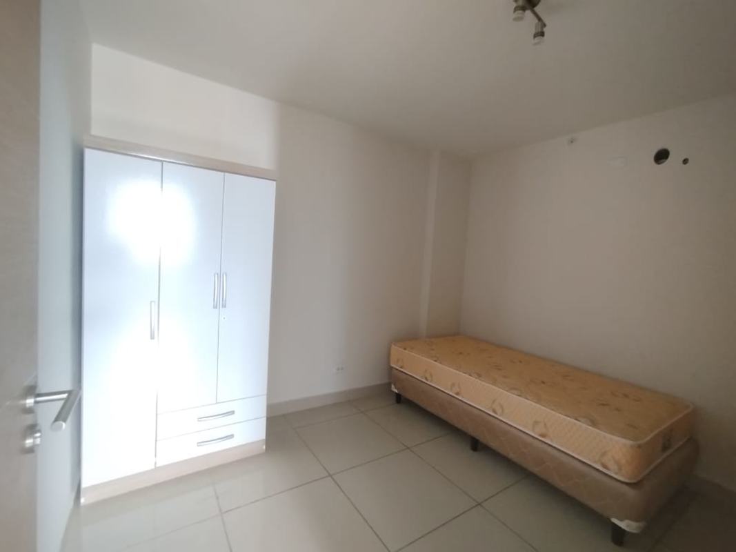 Compact modern kitchen granite countertops stainless appliances in PH Vista Hermosa Panama City