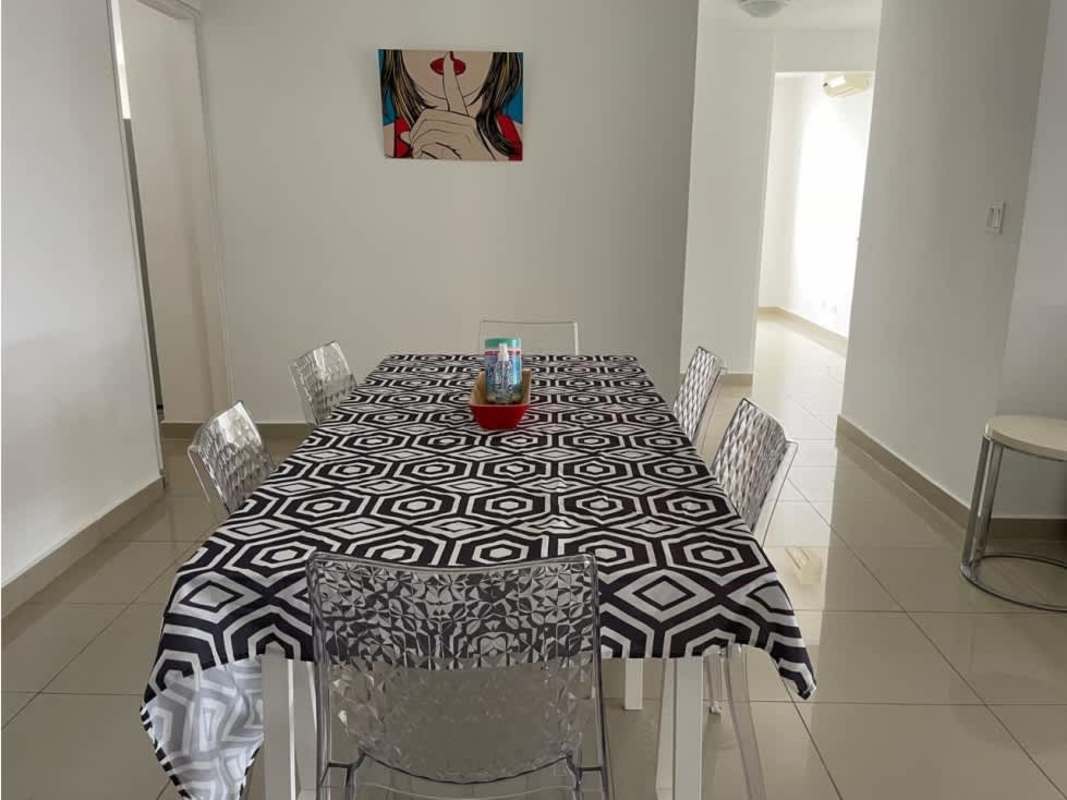 Contemporary kitchen with granite counters wooden cabinets in PH San Francisco Bay Panama