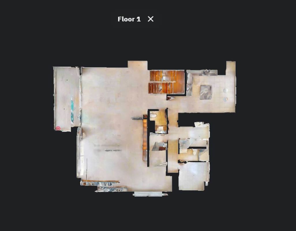 Spacious modern kitchen with island, panoramic window and luxury finishes at PH Acqua 1 Costa del Este Panama City