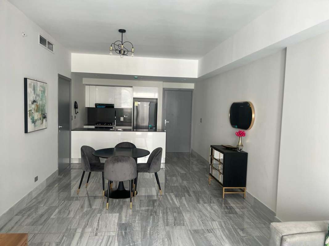 Elegant designer lobby and seating areas at Nuovo by Armani Casa Panama City