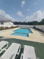 Swimming pool with lounge chairs and playground in Cerro Silvestre Vista Alegre Arraiján