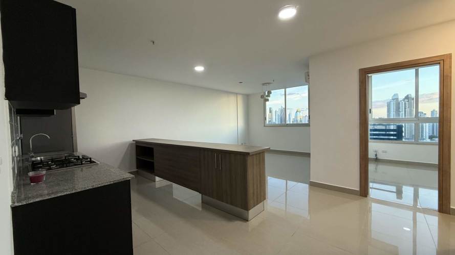 Stylish apartment lobby with contemporary decor at PH El Carmen Tower Panama