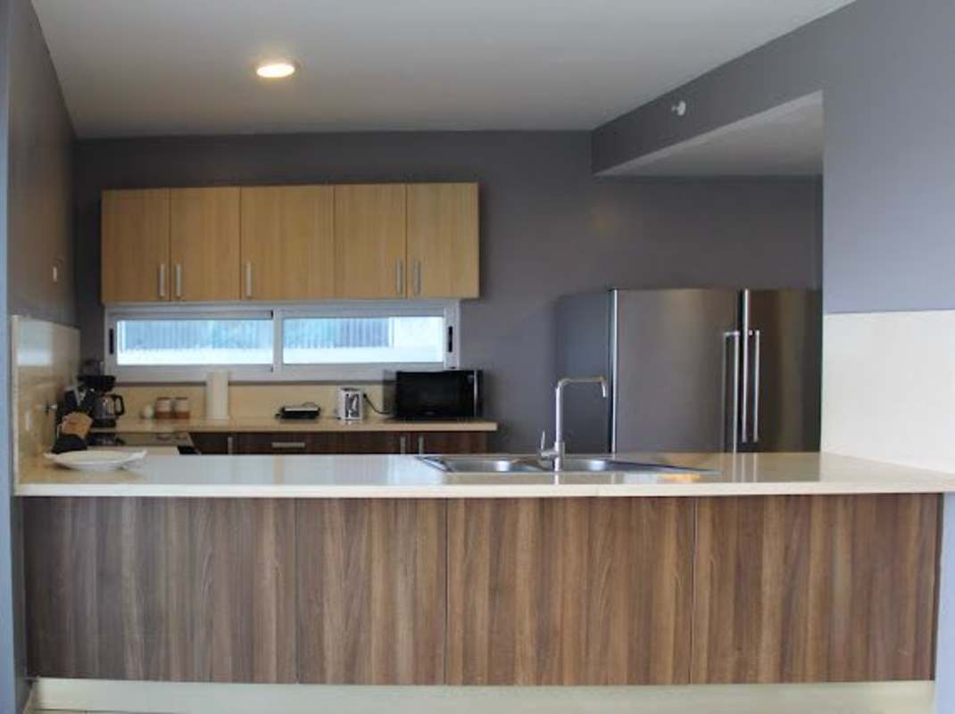 Bright living dining space with panoramic ocean view Trump Ocean Club Panama