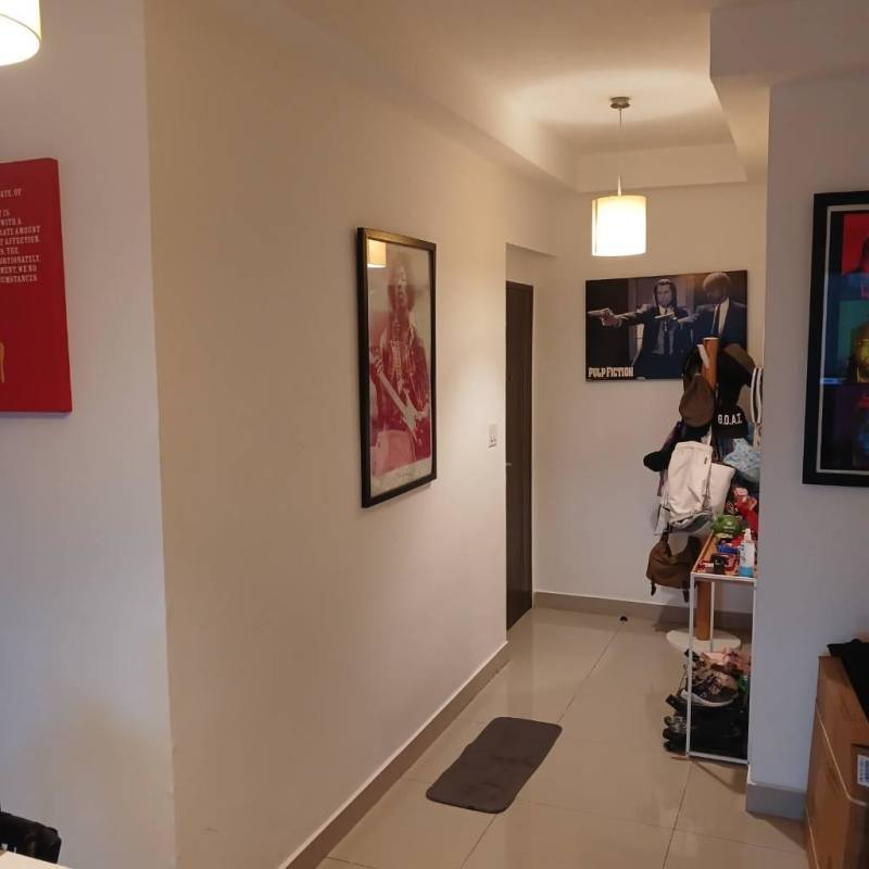 Modern hallway inside apartment at PH Diamond Tower San Francisco Panama