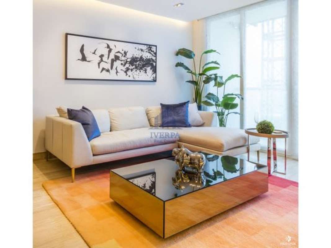 Master bedroom with ensuite bathroom and city view in PH Costa del Este Panama